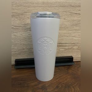 Starbucks Stainless Steel White Shimmer Stainless Steel Tumbler 16oz